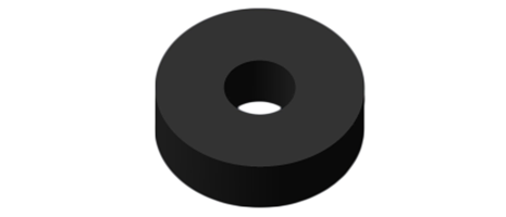 Distanzscheibe Ø 22,5 mm Bohrung 7,5 mm - Möbelbereich - Baumann Kunststoffspritzgussteile