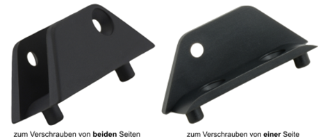 Eckverbinder für 9 mm Platten - Möbelbereich - Baumann Kunststoffspritzgussteile