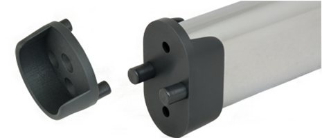 Kleiderstangenhalterungen für runde und ovale Rohre - Halterungsbereich - Baumann Kunststoffspritzgussteile