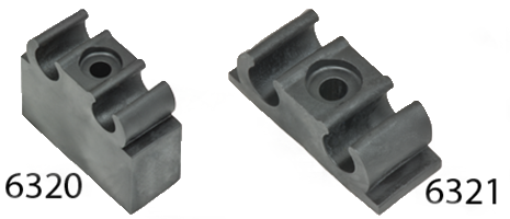 Gasrohrhalterung 2-fach - Halterungsbereich - Baumann Kunststoffspritzgussteile