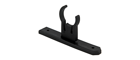 Rohr-Halterung / ALDE-Konvektor-Halterung - Halterungsbereich - Baumann Kunststoffspritzgussteile