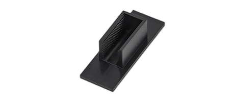 Blendenhalter mit Einschieberaster - Halterungsbereich - Baumann Kunststoffspritzgussteile - Ansicht